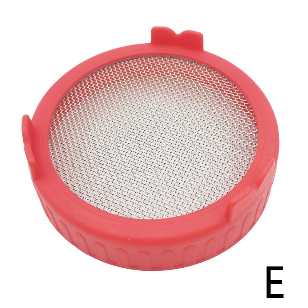 Weithals Kunststoff Mason Jarhipping Samen Ernte Keimung für Glas Pflanze Keim deckel Lebensmittel Mesh Spross Abdeckung für Einmach glas: Lila