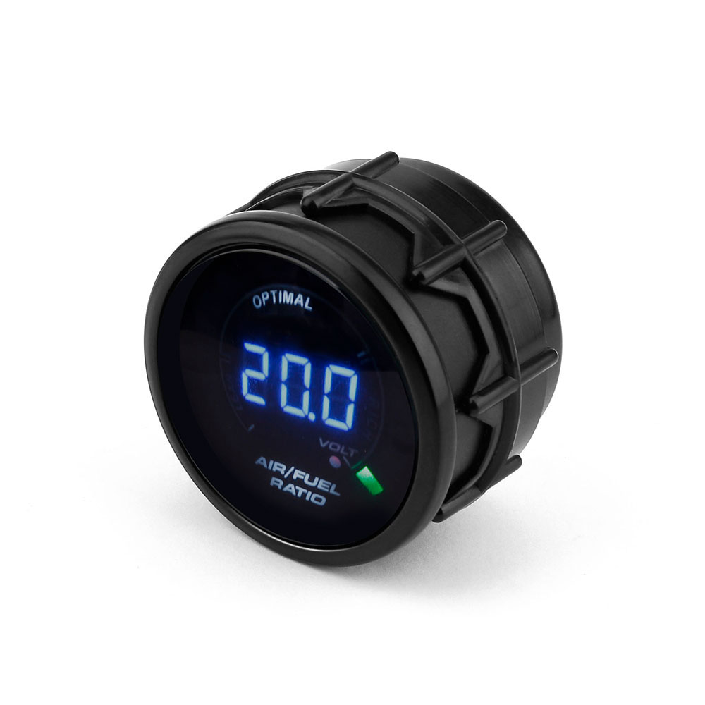 52mm Auto Luft Kraftstoff Verhältnis Messgerät Elektrische Digital Luft Kraftstoff Verhältnis Meter Schmalband Smoken Objektiv Auto Messgerät