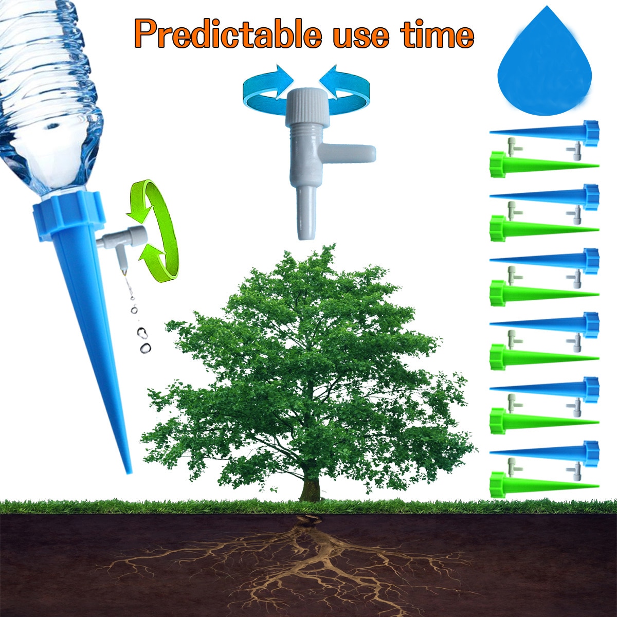 Auto Druppelsysteem Automatische Watering Spike voor Planten Bloem Indoor Huishoudelijke Waterers Fles Druppelirrigatie