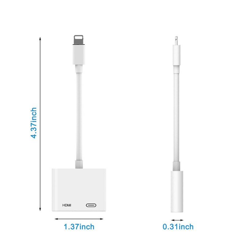 Adaptateur Lightning vers HDMI, câble de charge Audio, AV numérique, pour iPhone 11, 11Pro, Max, XS, Pro, Max, XR, SE2, iPad