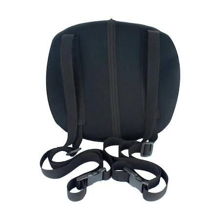 Cojín Lumbar para asiento de coche, cojín Lumbar negro para corrección de postura y dolor de espalda, cojín Lumbar para Conductor de coche