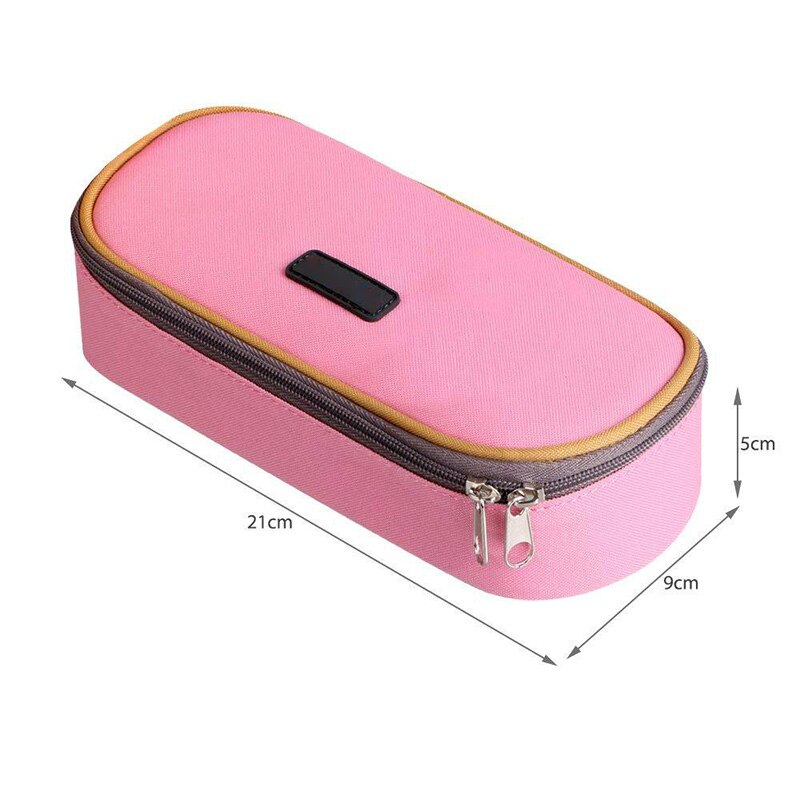 Kawaii Grote Capaciteit Multifunctionele School Etui & Zakken Canvas Pen Gordijn Doos Voor Jongen Meisje Kinderen Briefpapier Leveringen: Pink