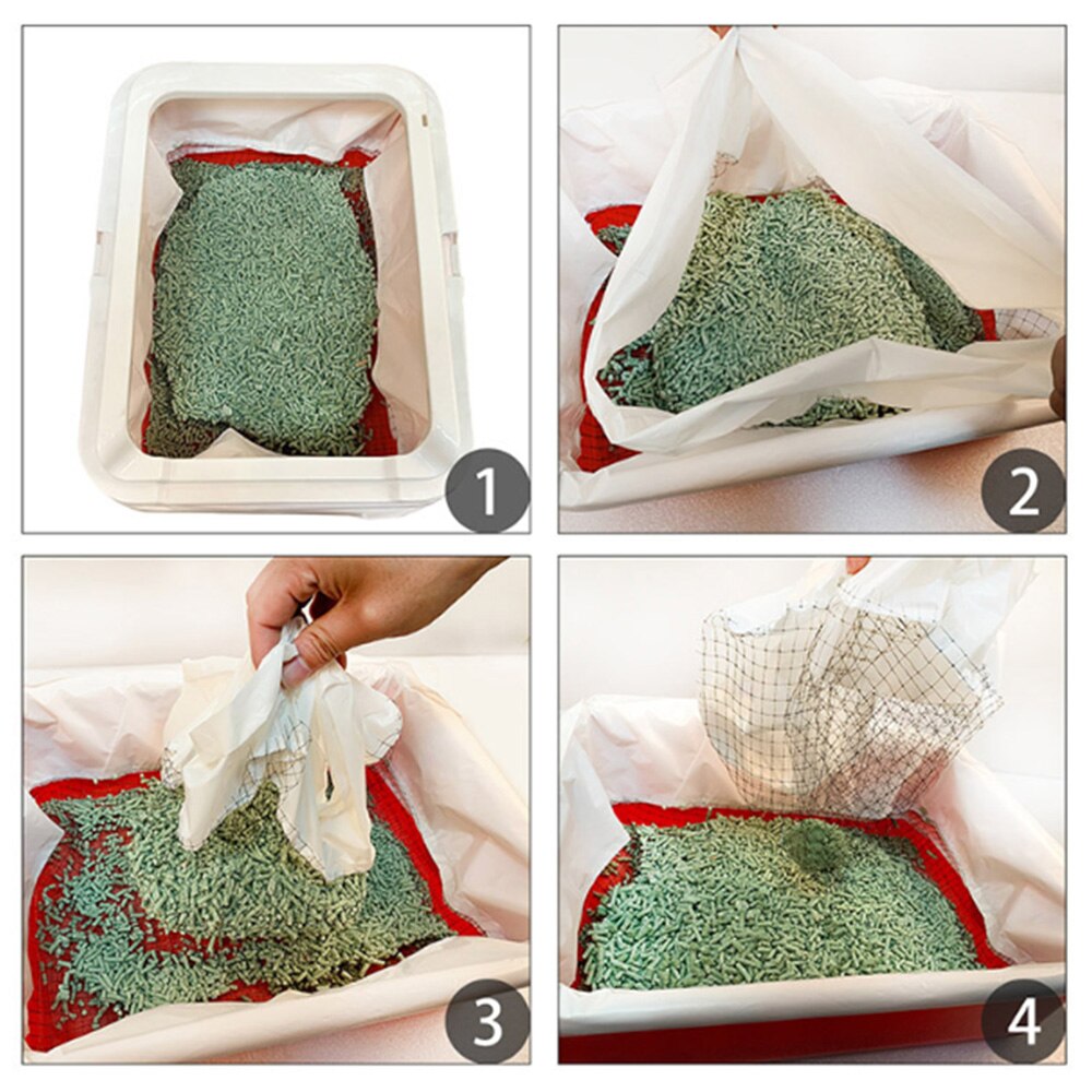 Kit de entrenamiento para asiento de inodoro de gato, orinal, bandeja, esterilla, suministros de limpieza para mascotas, entrenamiento para gatos, herramientas higiénicas de limpieza