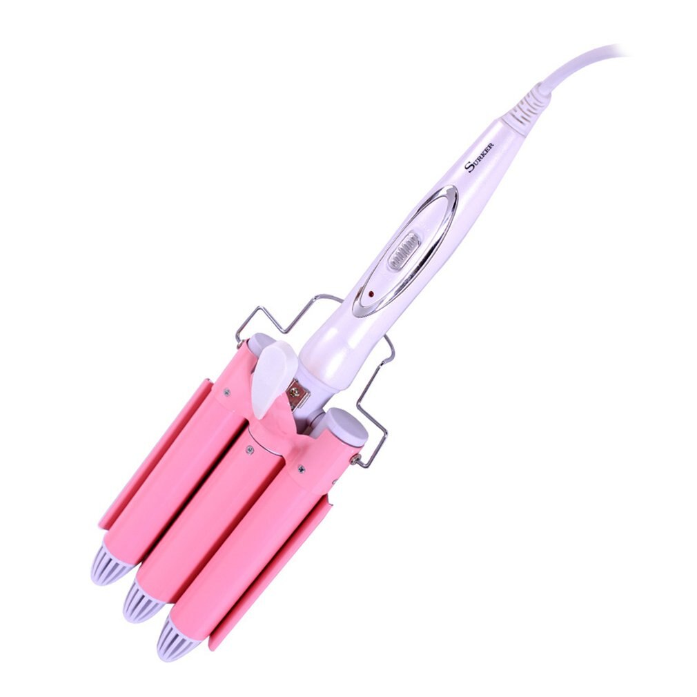 Jd-016 Three Stick Curlers Egg Roll Head 3 Tube Ceramic Curling Iron Gold Ceramic Curling Iron