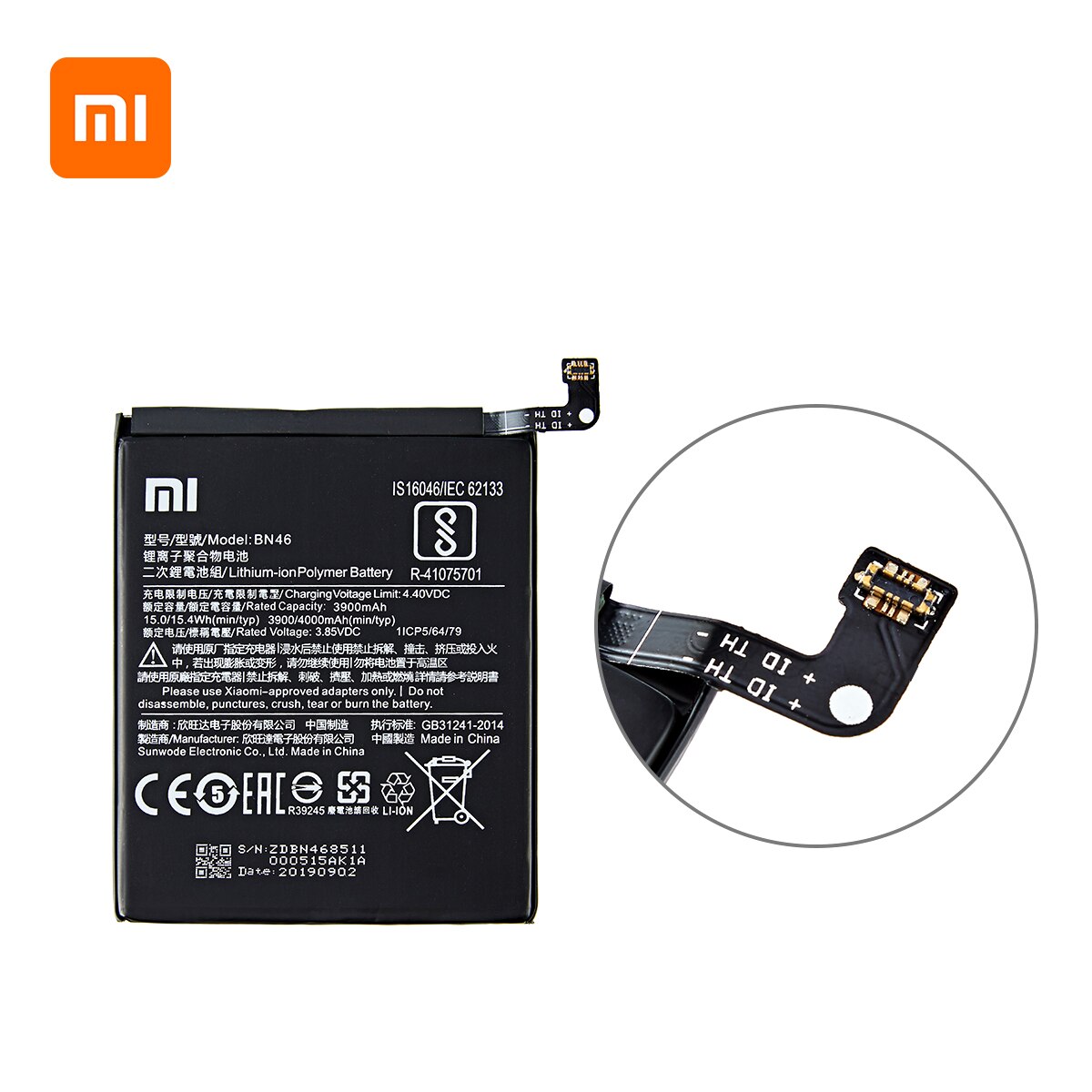 Xiao mi 100% orginal BN46 4000 mah batterie Für Xiaomi Redmi 7 Redmi7 Redmi Hinweis 6 redmi Hinweis6 Hinweis8 Hinweis 8 BN46 Batterien + Werkzeuge