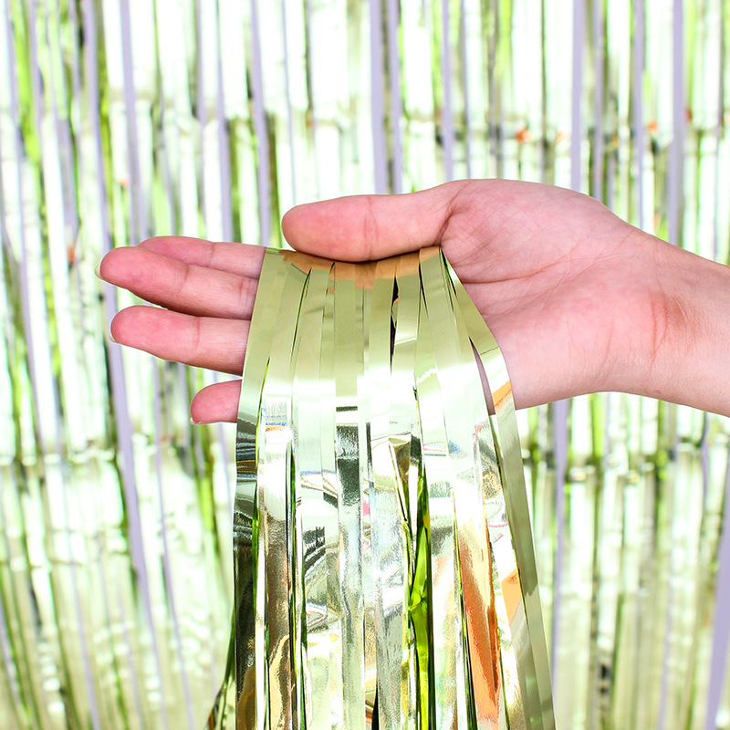 LuanQI Wedding Backdrop Rain Curtains Tinsel Foil Curtain Birthday Backdrop Wedding DIY Decoration Adults Anniversary Wall: 42311