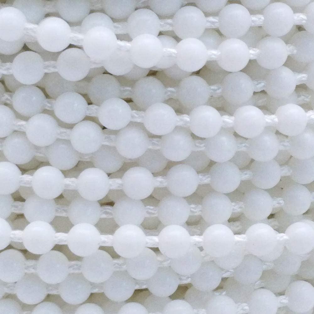 10 yards roller and roman shade blind beaded chain cord ， white plastic roller persienne beaded chain repair ， roller curtain bead rep
