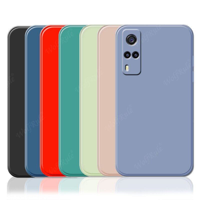 Para capa vivo y53s caso para vivo y53s capas silicone à prova de choque pára armadura volta tpu capa macia para vivo y53s 4g fundas 6.58&quot;