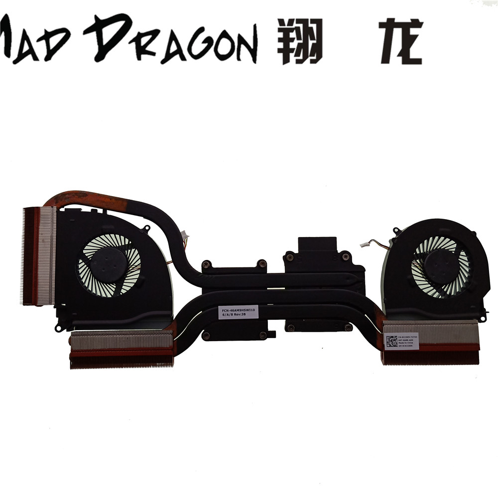 pazzo DRAGO di Marca del computer portatile nuovo Ventola DELLA CPU GPU Ventola del Dissipatore di calore Ventola per dell Inspiron 15 7000 7557 7559 0CC0KN CC0KN RJX6N 4X5CY