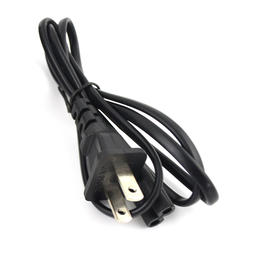 Us plug ac adapter laddare sladd kabel strömförsörjning för  ps2 konsoler slim svart