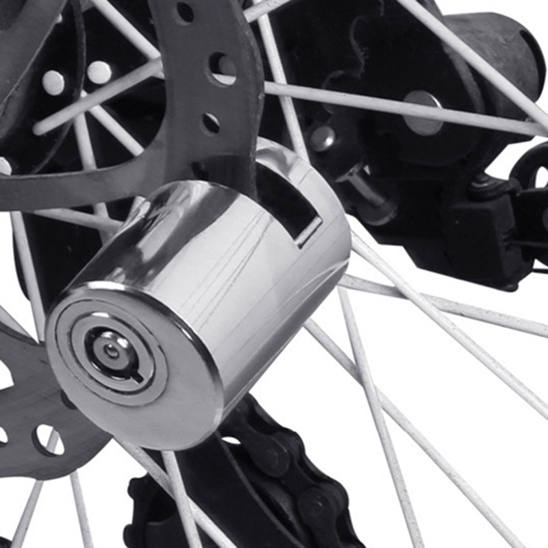 Hjul upp säkerhet stöldskydd tung motorcykel cykel moped scooter disk broms rotor motorcykel lås cykellås alarm