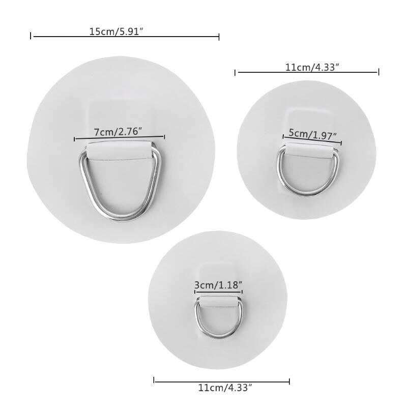 Inflatable Boat Canoe Accessories D-ring Pad Patch Paddle Board Handle Kayak SUP Surfboard Dinghy Accessories Dorpshipping