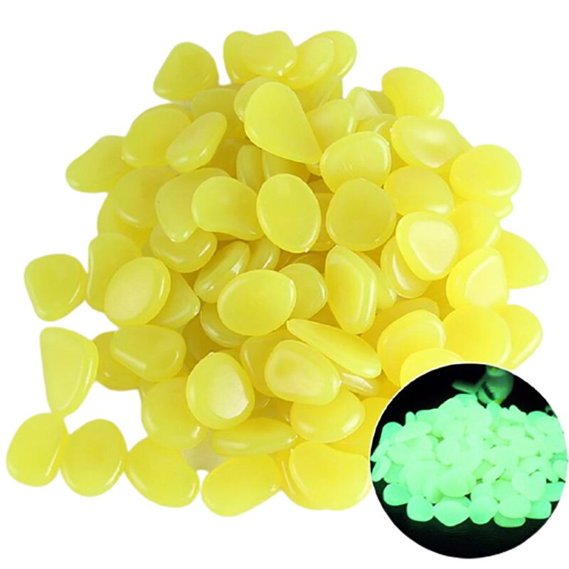 50Pcs Luminous Stone Rock Glow In The Dark Decorative Stones for Garden Outdoor Yard Lawn Aquarium Decor Luminous Pebbles: 6