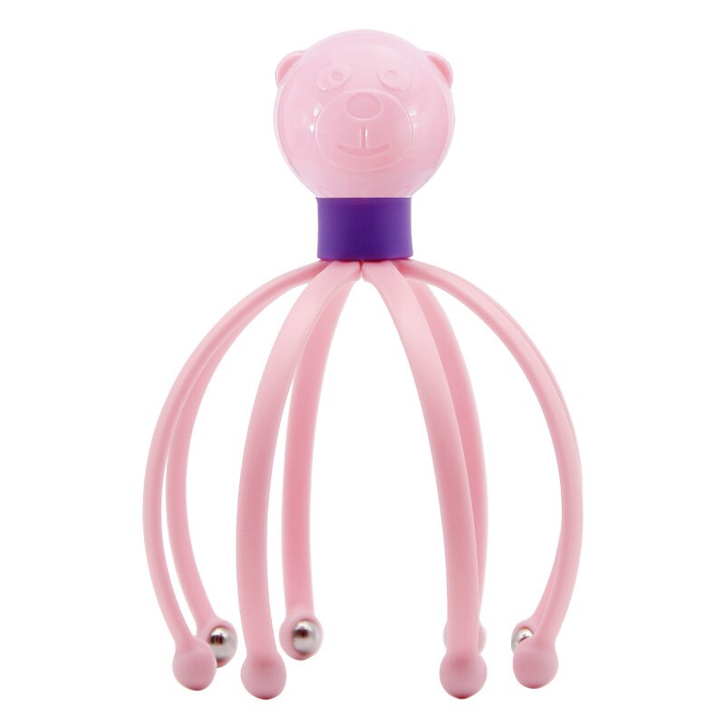 Masseur de tête en alliage pour le Massage du cuir chevelu de chat, outil de relaxation du Stress, Spa, guérison, soins de santé, outil de beauté: pink3