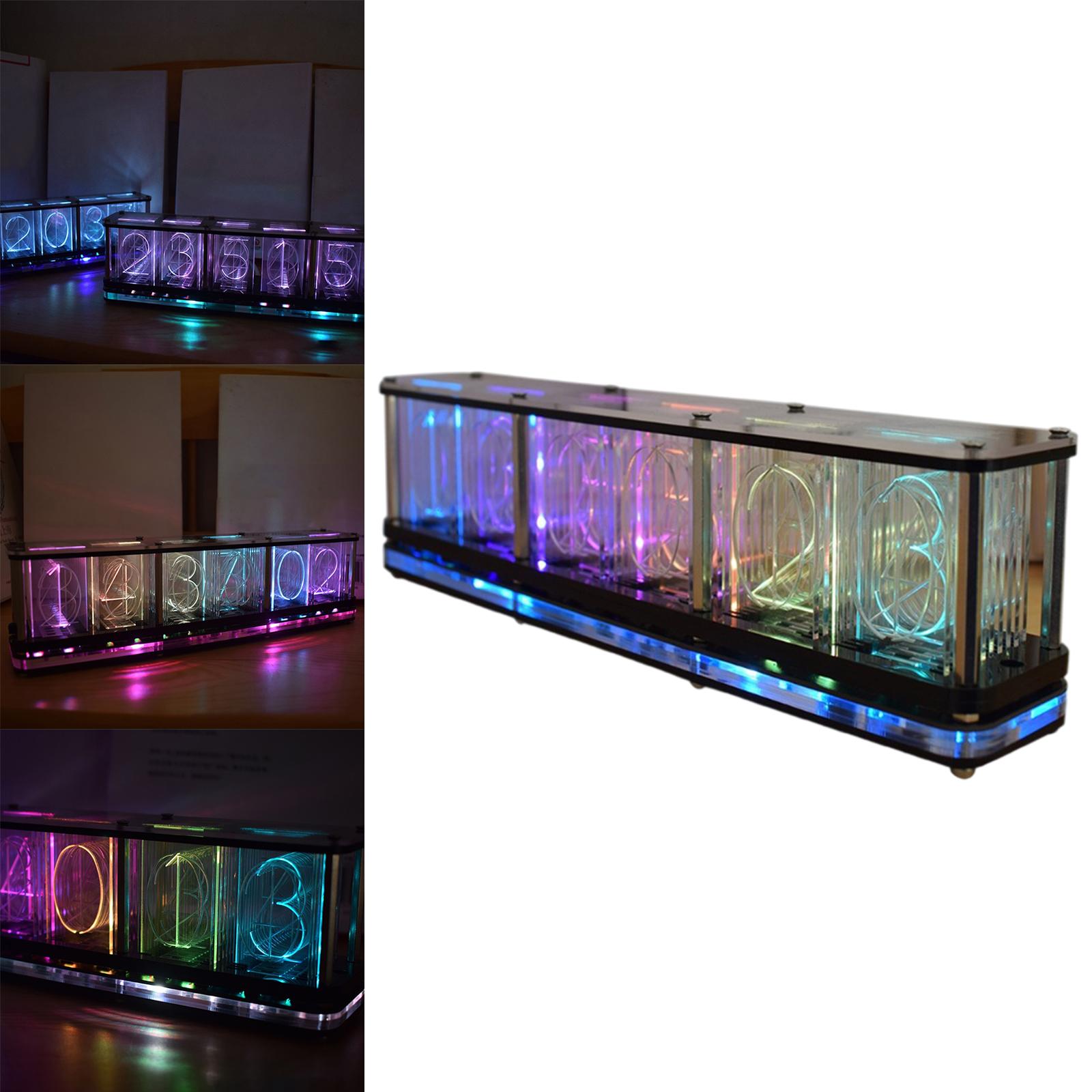 Rgb Elektronische Gloed Buis Klok Timer Usb Tafel Voor Kantoor Woonkamer Middelpunt