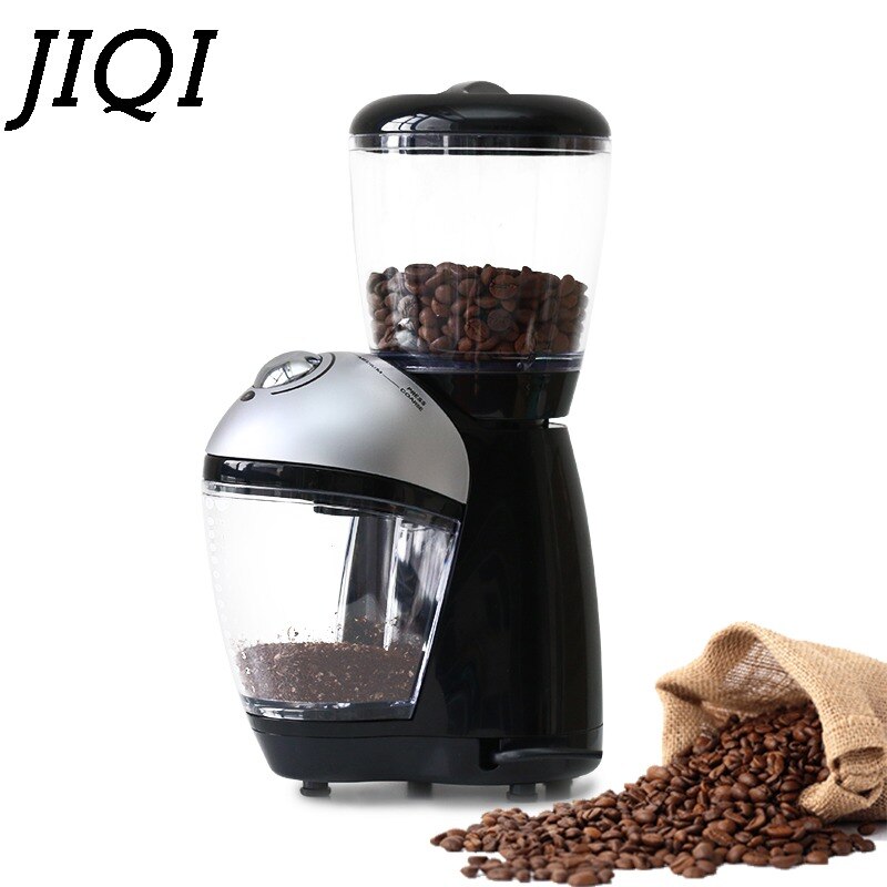 Jiqi Professionele Italiaanse Elektrische Koffiemolen Elektrische Koffiemolen Machine 220V Eu