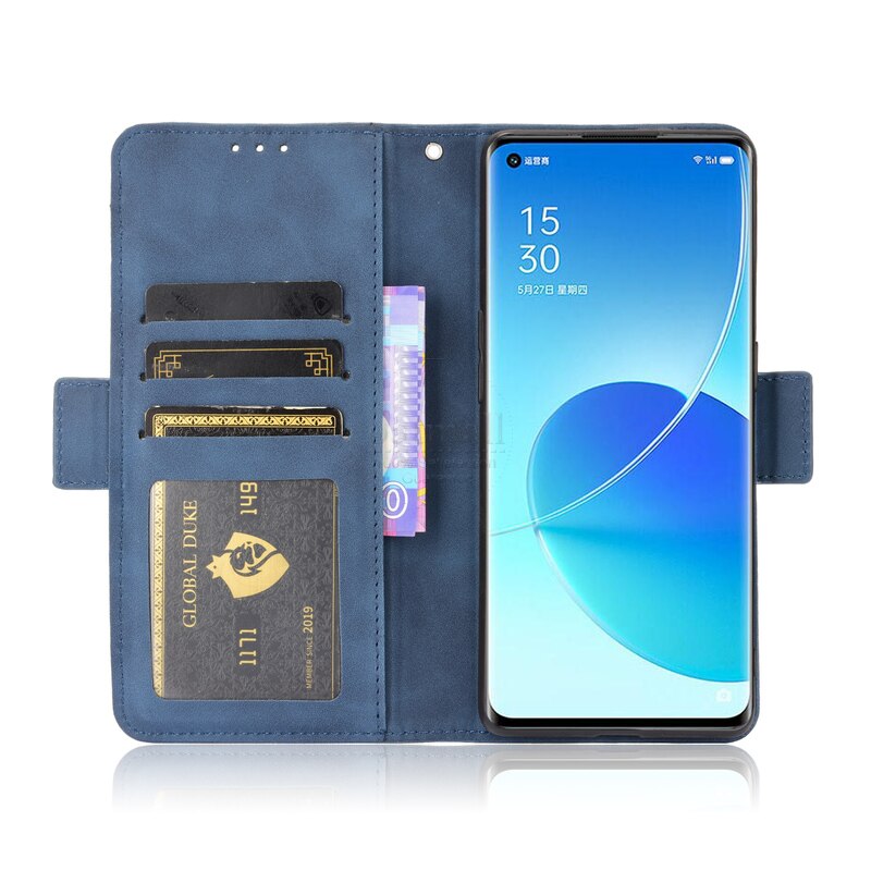 Für OPPO Reno 6 Profi Plus 5G Brieftasche fallen Magnetische Buch kippen Abdeckung Für OPPO Reno6 Profi Karte Foto Halfter Luxus Leder Fundas