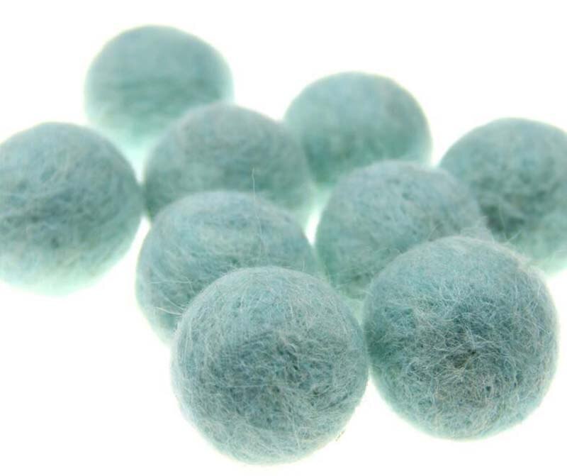 10pcs/lot Wool Felt Balls Round Wool Felt Balls DIY Home Decoration Mixed Color 20MM Pom Poms Ball Felt: color  16