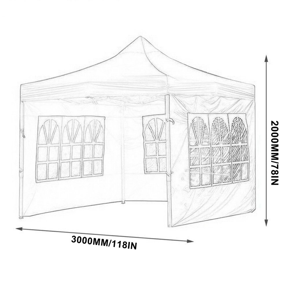 Stackable Tent Rainproof Cloth Without Shelf Strong Toughness Smooth Surface High Strength Window-shaped Cloth Tent