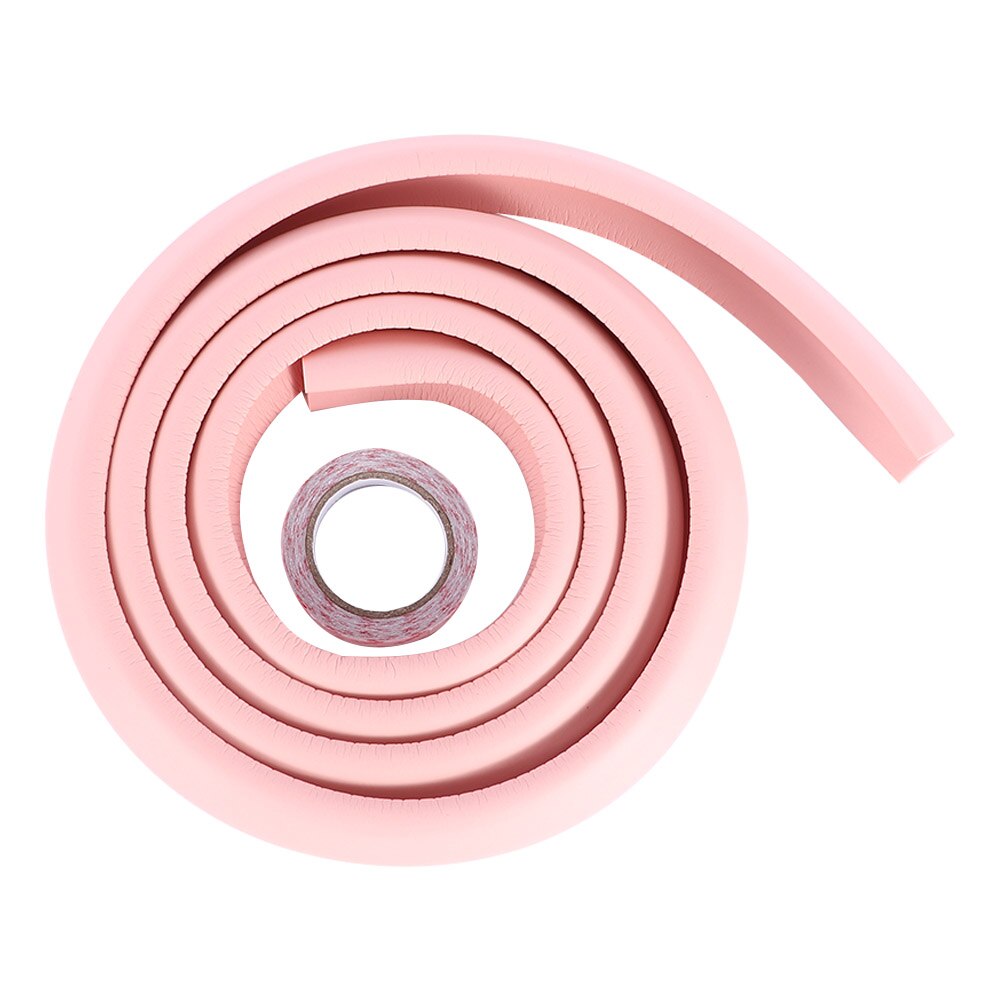 2m Safety Corner Protector Table Desk Edge Guard Soft Strip Children Safe Tape Furniture Corners Angle Protection Thicken: pink