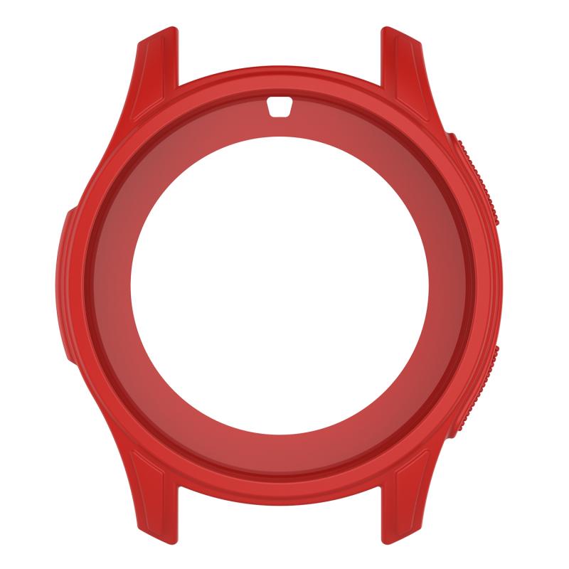 Protective Cover Case For Samsung Galaxy Watch 46mm band gear S3 Frontier Case Silicone Protective shell Watch Accessories: RED