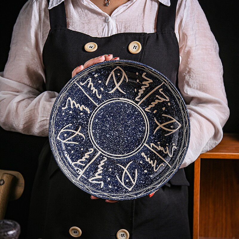 Japanse Keramische Plaat Tafel Decoratie Fruit Salade Sushi Steak Plaat Restaurant Hotel Service Tray Kitchen Tools