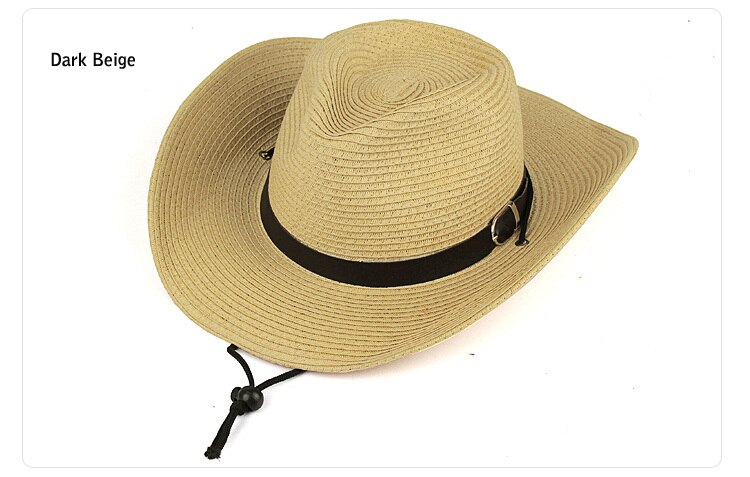 Chapeau de Cowboy en feutre pour homme | Chapeaux de paille, Style d'été, chapeaux de soleil à large bord, chapeau occidental, chapeau de soirée pour femme, Sombreros de Vaquero YY0272: Dark beige western h