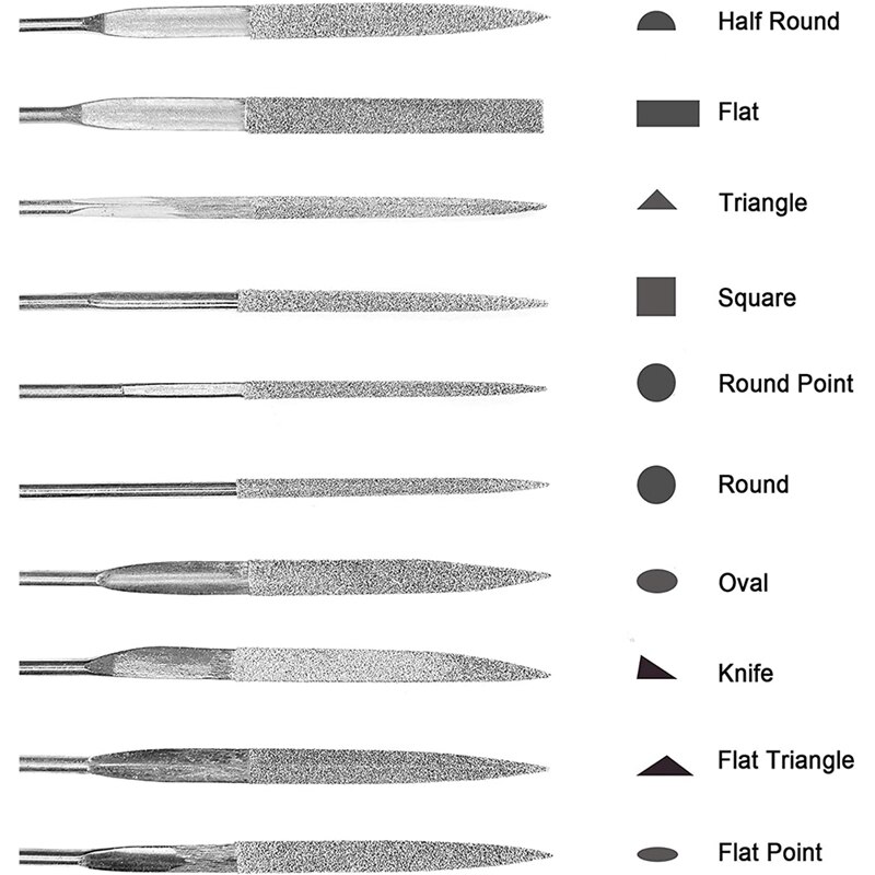 Multipurpose Needle File Set Files Tools Diamond Round Files For Fine Metal Sanding, Sanding, Jewelers