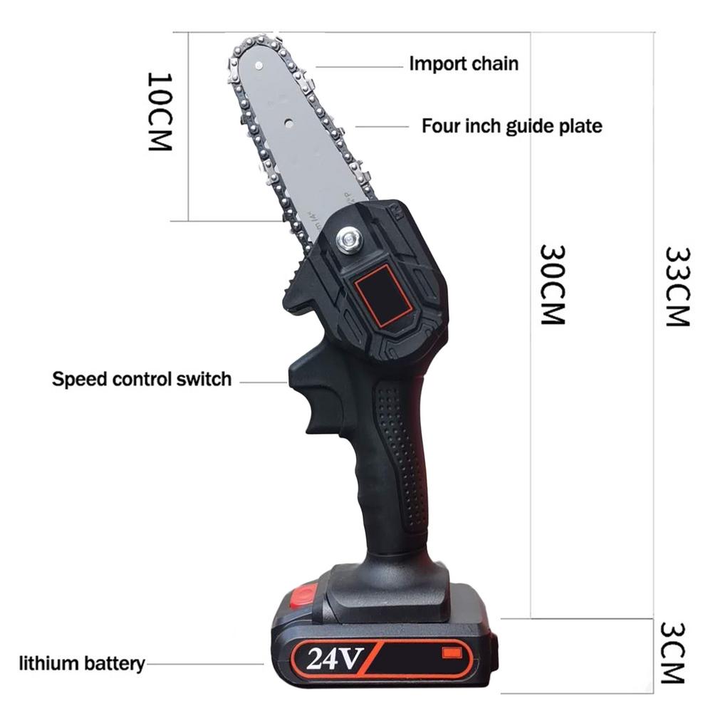 220V 550w Echargeable Electric Handheld Chainsaw Small Household Wireless Lithium Battery Outdoor Logging Chainsaw