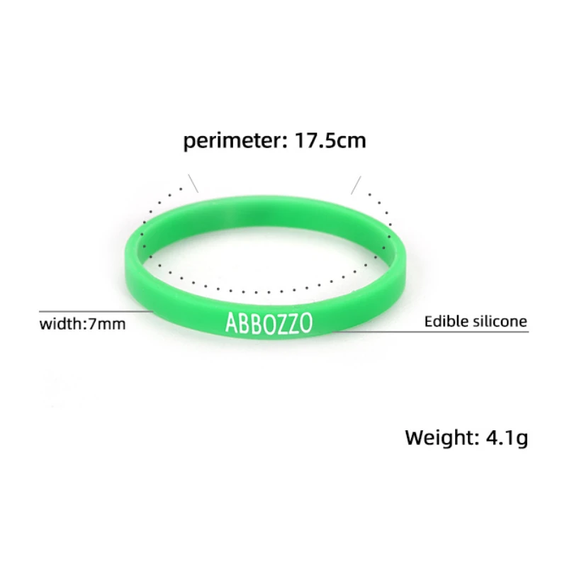 Originele trendy kleine frisse groene bladarmband zwart en wit groen paar siliconen eenvoudige armband voor heren en dames