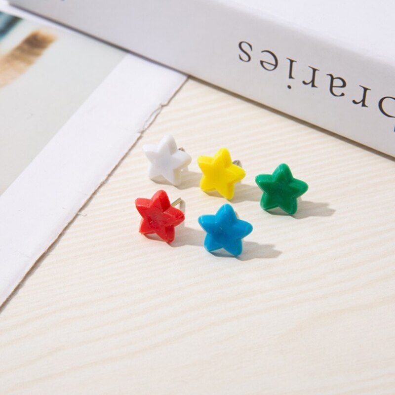 100 Pcs Colorful Plastic Thumb Tacks Set Ideal for Displaying Photos Posters
