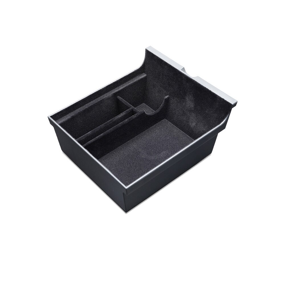Tesla Model 3/Y Original Car Armrest Box Storage Organizer Containers Center Console Holder Flocking Storage Box: model 2
