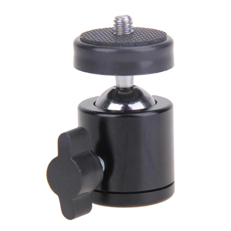 Mini cabeza de bola de 360 giratoria DSLR Cámara trípode Dsr + 1/4 "soporte de montaje de tornillo