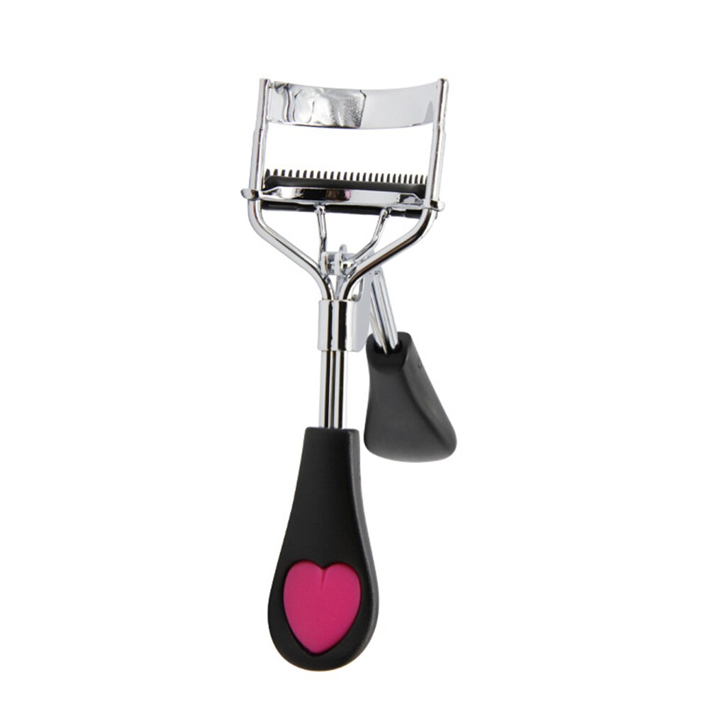 1PC Dame Professionelle Wimpern Curler Mit Kamm Pinzette Eisstockschießen Wimpern Clip Kosmetische Auge Schönheit Werkzeug maquillaje: Gelb