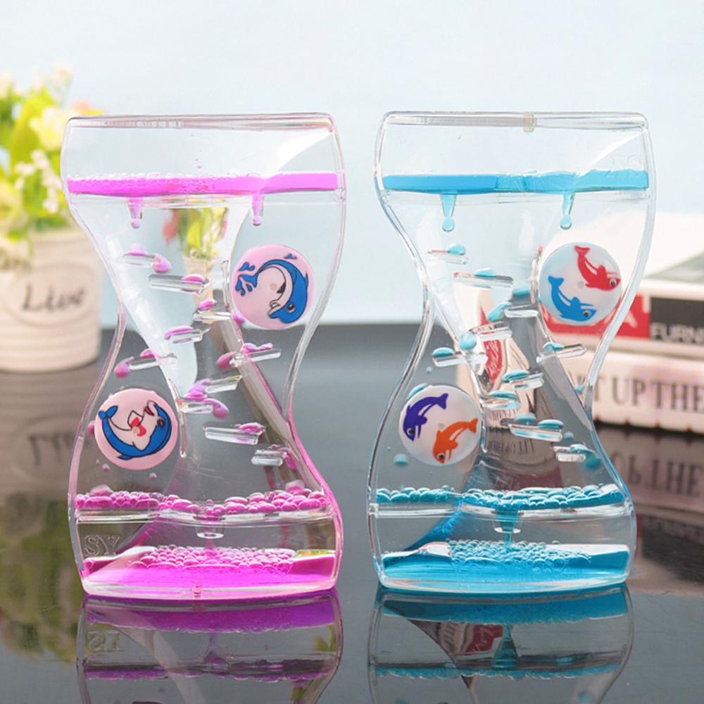 Bulle de liquide en forme de sablier avec minuterie pour enfants, décoration de bureau, maison