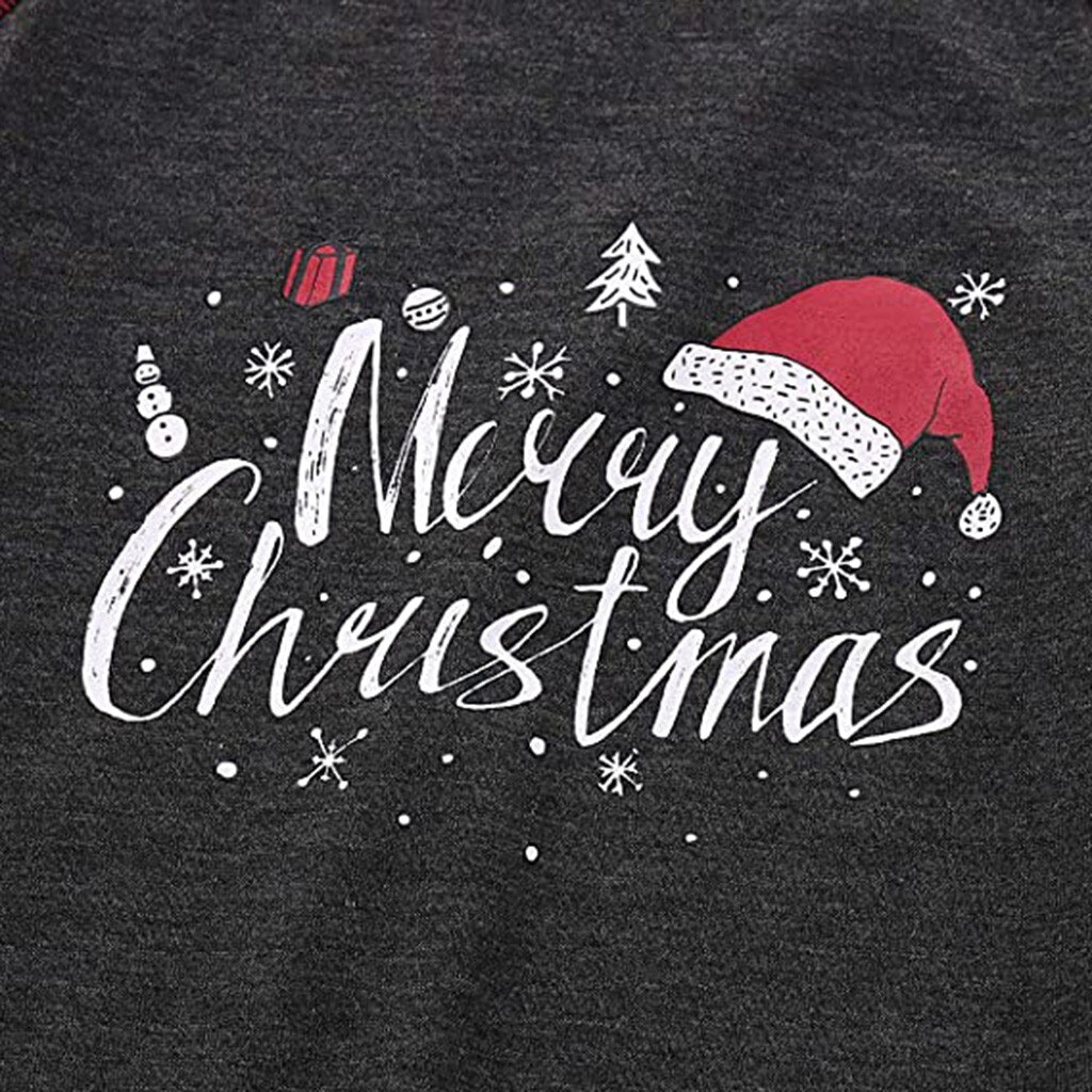 Uomo di natale Papà Dei Bambini Dei Bambini di Stampa Camicetta Magliette E Camicette E Pantaloni Del bambino Del bambino Pagliaccetto Del bambino di Natale Vestiti di Famiglia Pigiama # M2G