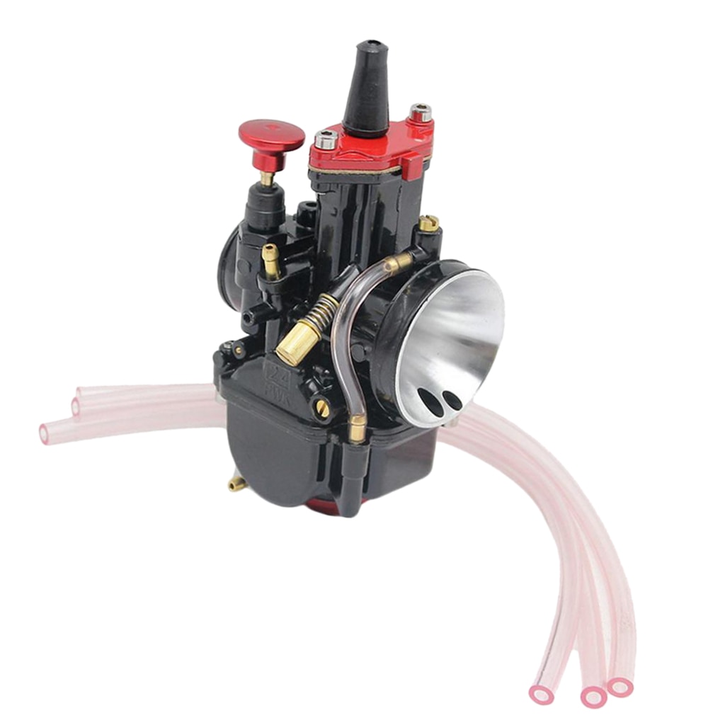 Carburetor 24mm Racing Flat Side Carb For 100-350cc Scooter ATV Go Kart