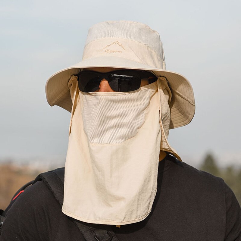 Sombrero de pescador multiusos para hombre, gorro de pescador multifunción para escalada al aire libre, pesca, turismo, protección solar, 1 unidad