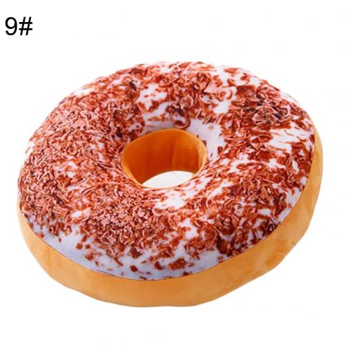 Tapis de voiture en peluche 3D, nourriture Donut en peluche drôle, maison canapé chaise, coussins de voiture: 9