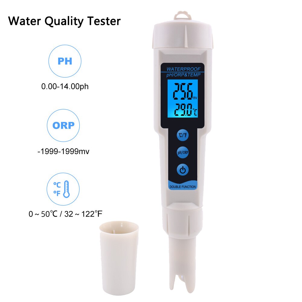 ORP-3569 3 en 1 PH ORP temperatura medidor potencial Redox de ORP Monitor con sonda reemplazable cantidad de agua pureza analizador