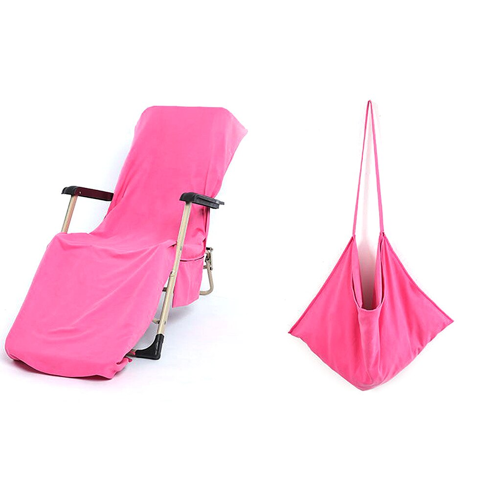 215*75cm strand chaiselong stol bærbare klapstole til pool liggestol hotel ferie camping picnic fold op stol: Rosenrød
