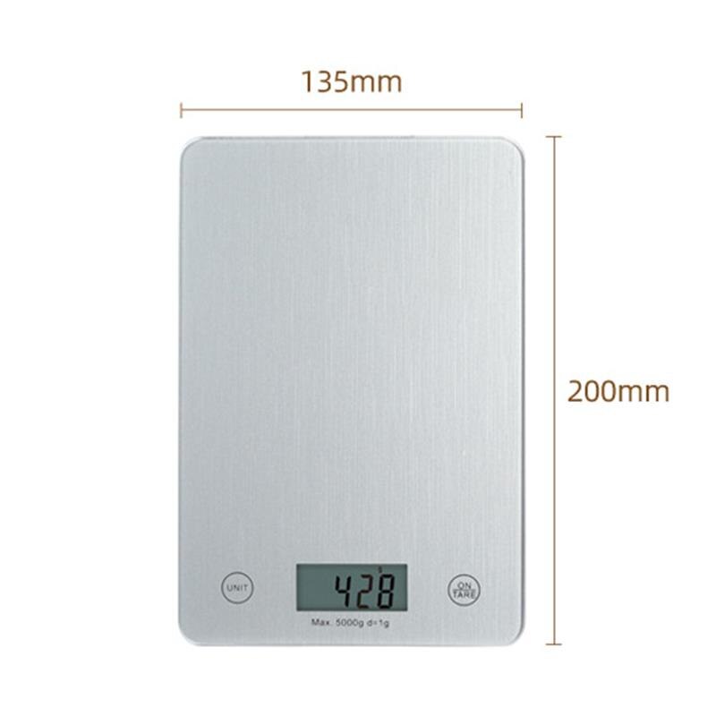 Digitale koffieschaal, zeer nauwkeurige led-display Elektronische koffie- / voedselweegschaal g/oz/ml Ondersteuning Timerfunctie met antislipmat, voor eten/koffie en andere kleine dingen