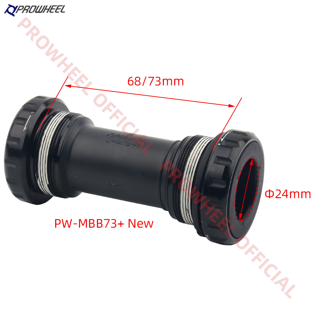 PROWHEEL Bicycle Bottom Bracket RBB68+ MBB73+ MBB68+ BB73+ Threaded Bottom Bracket MTB Bike Bearing MTB Sealed Bearing BB Part