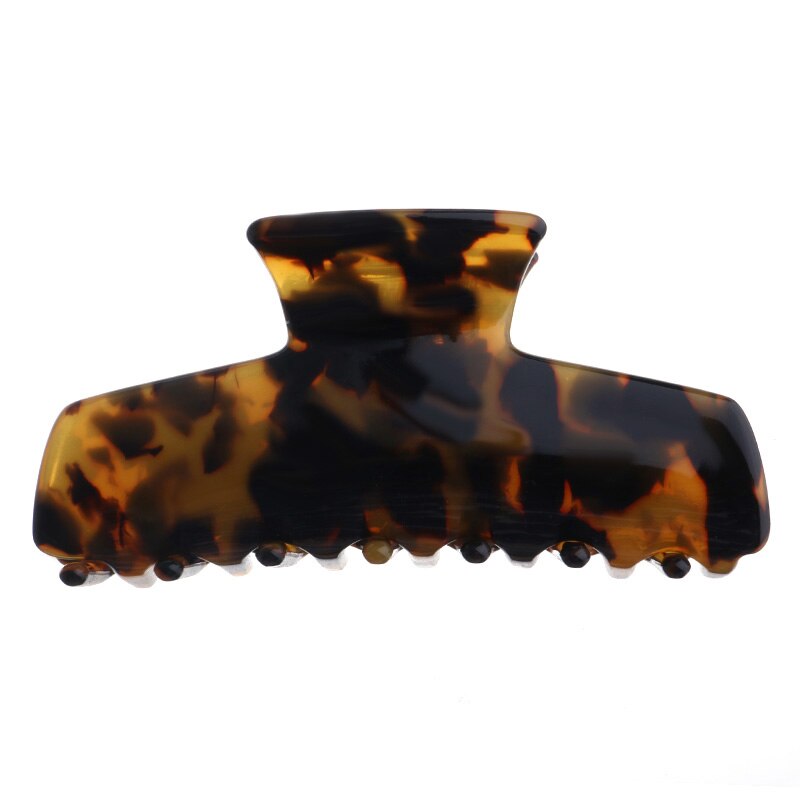Pinzas para el pelo pequeñas con revestimiento de tortuga de acetato grande, accesorios de alta gama de 9cm, pinzas para el pelo pequeñas de acetato coreano alrge: 05011685