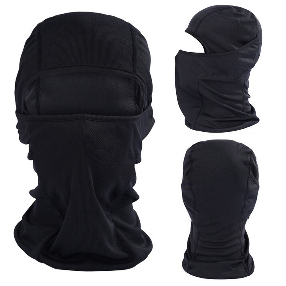 Pasamontañas de Lycra para ciclismo, máscara facial completa para el cuello, casco ultrafino para hombre