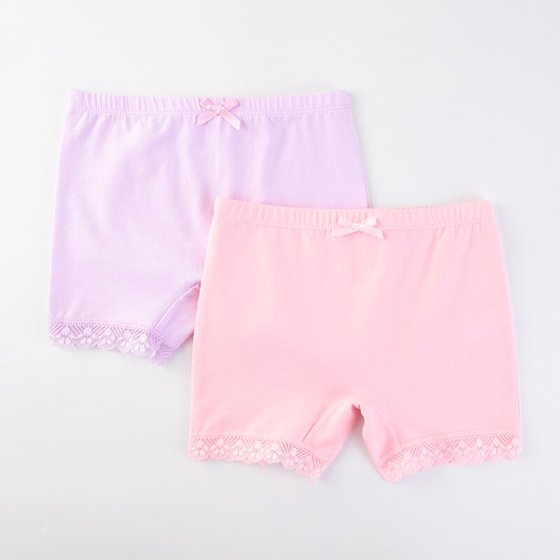 2 pz/lotto cotone bambini biancheria intima mutandine pizzo pantaloni di sicurezza pantaloncini per bambini vestiti delle ragazze del bambino 2-10Y
