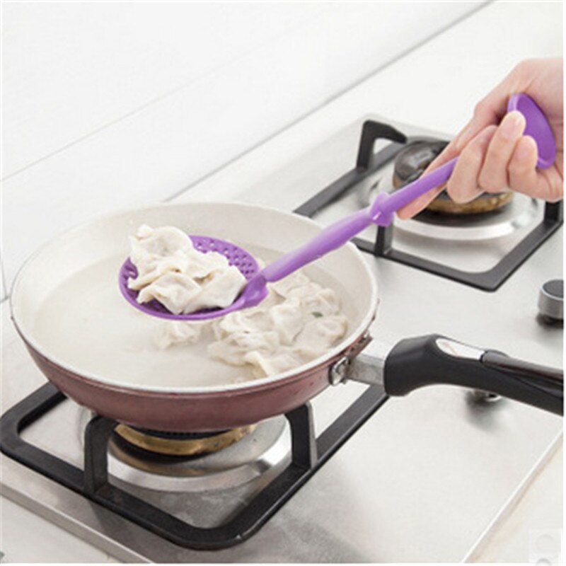 Keythemelife 1PCS Soup Spoon Long Handle Human Shape Spoon Kitchen Tools Utensils Multi-Purpose Plastic Spoon BA