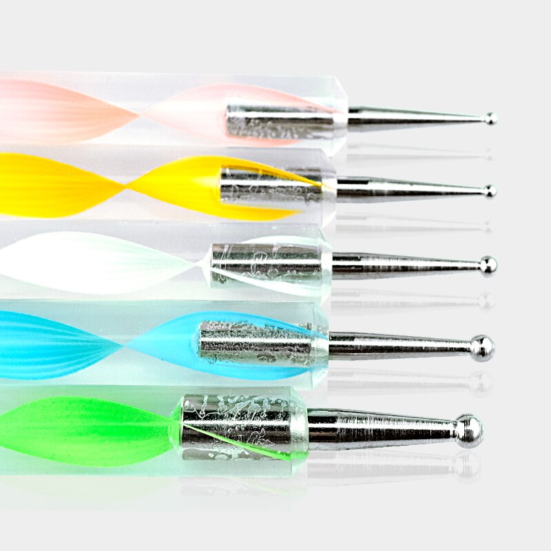 MorCat Puntjes Pen Nail Tool Nail Art Pen Set Voor UV Gel Nail Tool 5 stks/set Marbleizing Schilderen Tool DIY nail Art Dot Set