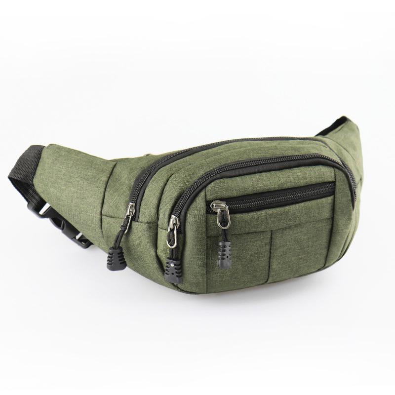 Sports de plein air taille sacs multi-fonctionnel étanche hommes et femmes grande capacité sacs à bandoulière voyage d'affaires sac de téléphone portable: Green
