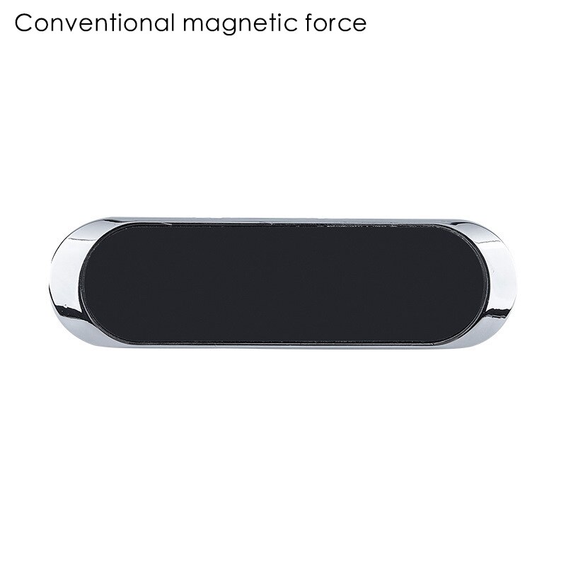Magnetisk biltelefonholder mobil celle lufthul monteret magnet gps stativ mobiltelefonbeslag mini magnetisk universal patch: Sølv